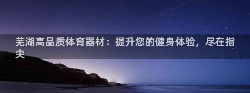 杏鑫平台人才：芜湖高品质体育器材：提升您的健身体验，