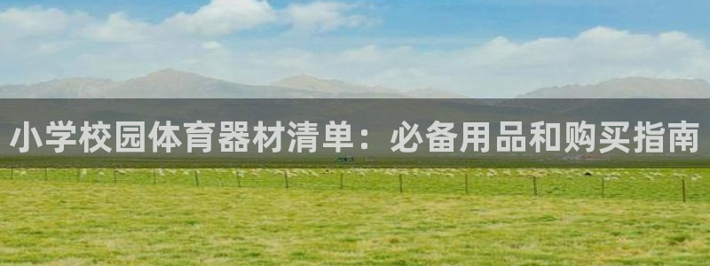 杏鑫辉煌：小学校园体育器材清单：必备用品和购买指南